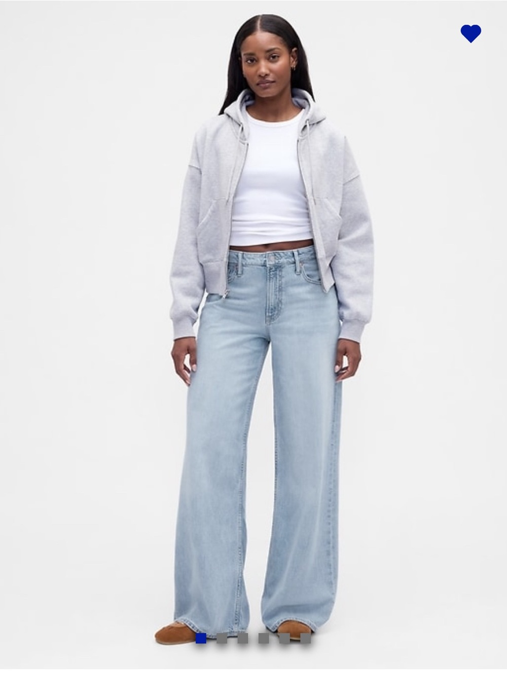 GAP Curvy Mid-Rise Baggy Jeans, Size 32/14